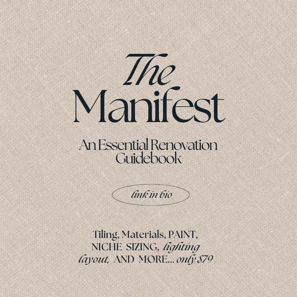 The Manifest is the ultimate guide book for your renovation!
