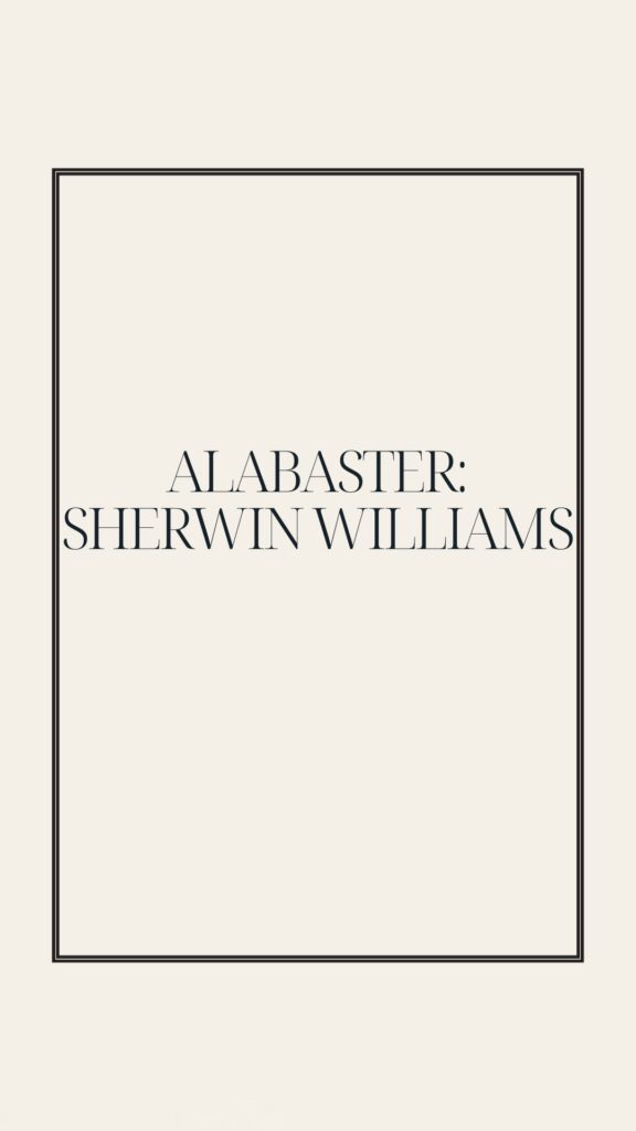 Alabaster Sherwin Williams