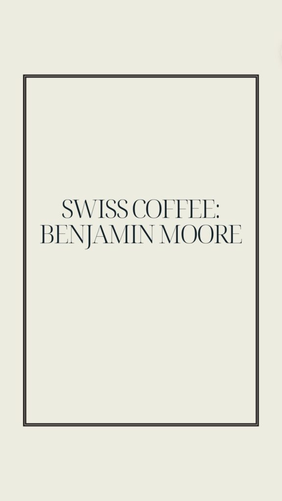 Swiss Coffee Benjamin Moore