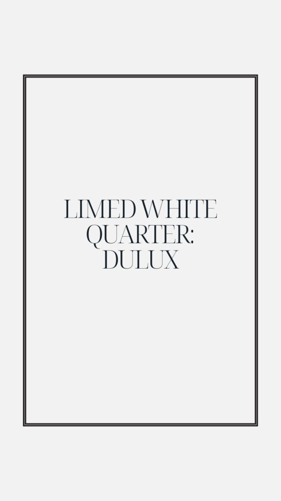 Limed White Quarter Dulux